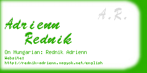 adrienn rednik business card